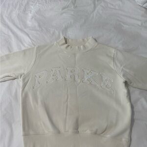 Parker Women's Ivory Crew Neck Sweater